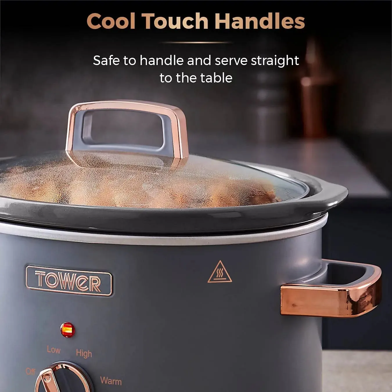 Tower Cavaletto 3.5L Slow Cooker Grey