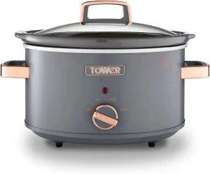 Tower Cavaletto 3.5L Slow Cooker Grey