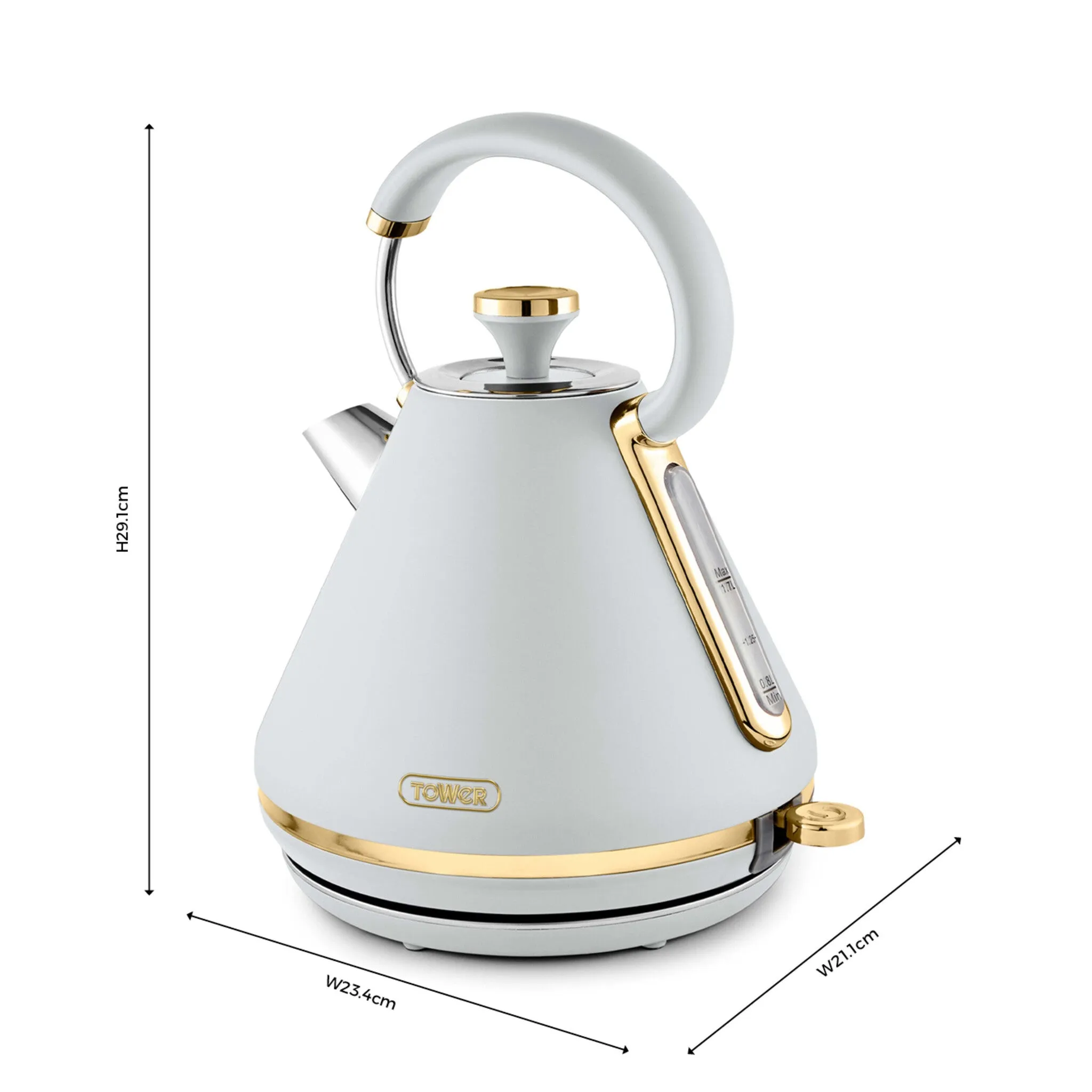 Tower Cavaletto 3KW 1.7 Litre Pyramid Kettle