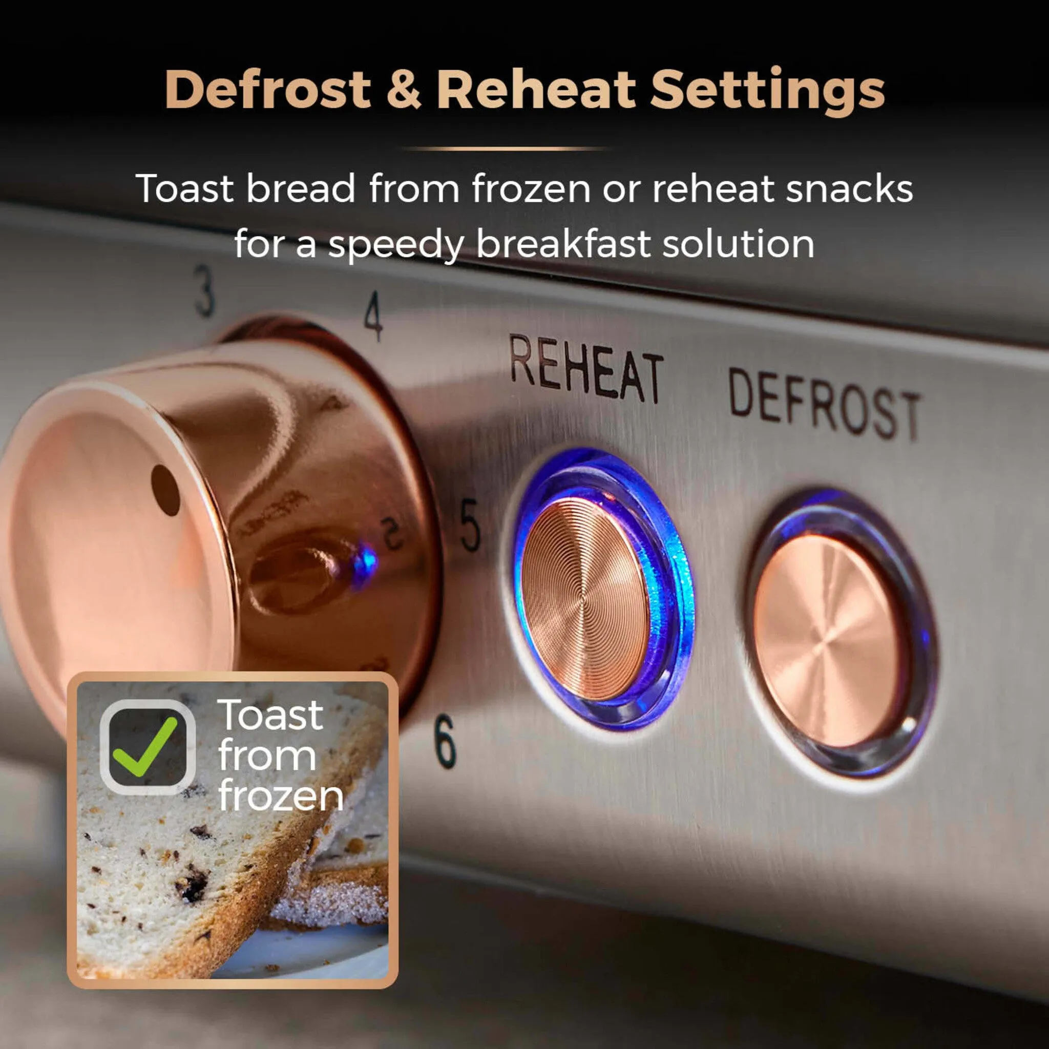 Tower Cavaletto 4 Slice Stainless Steel Toaster
