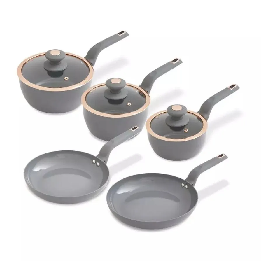 Tower Cavaletto 5 Piece Cookware Set - Grey