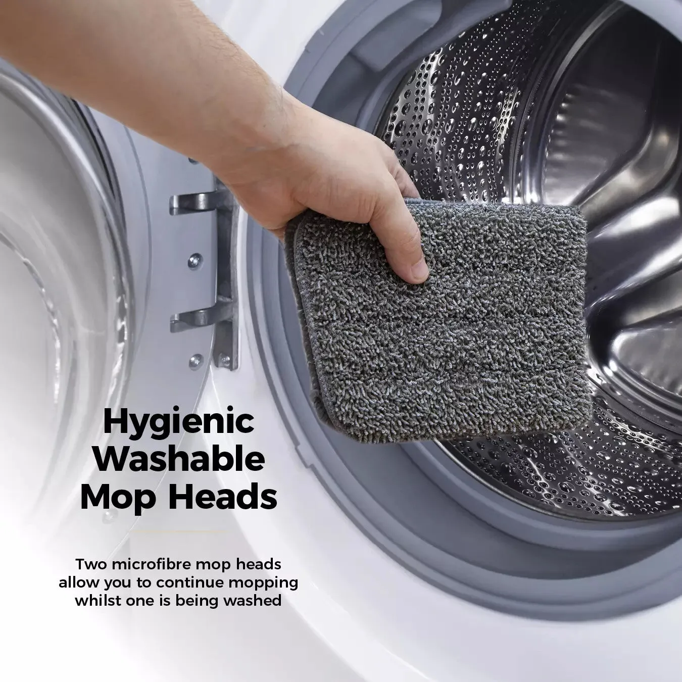 Tower Classic Microfibre Spray Mop with Anti-Leak Bottle - Latte