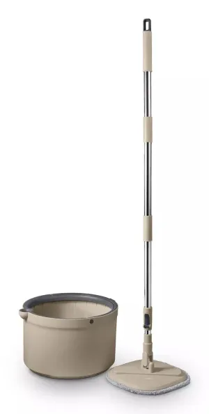 Tower Duo Compact Spin Mop - Latte