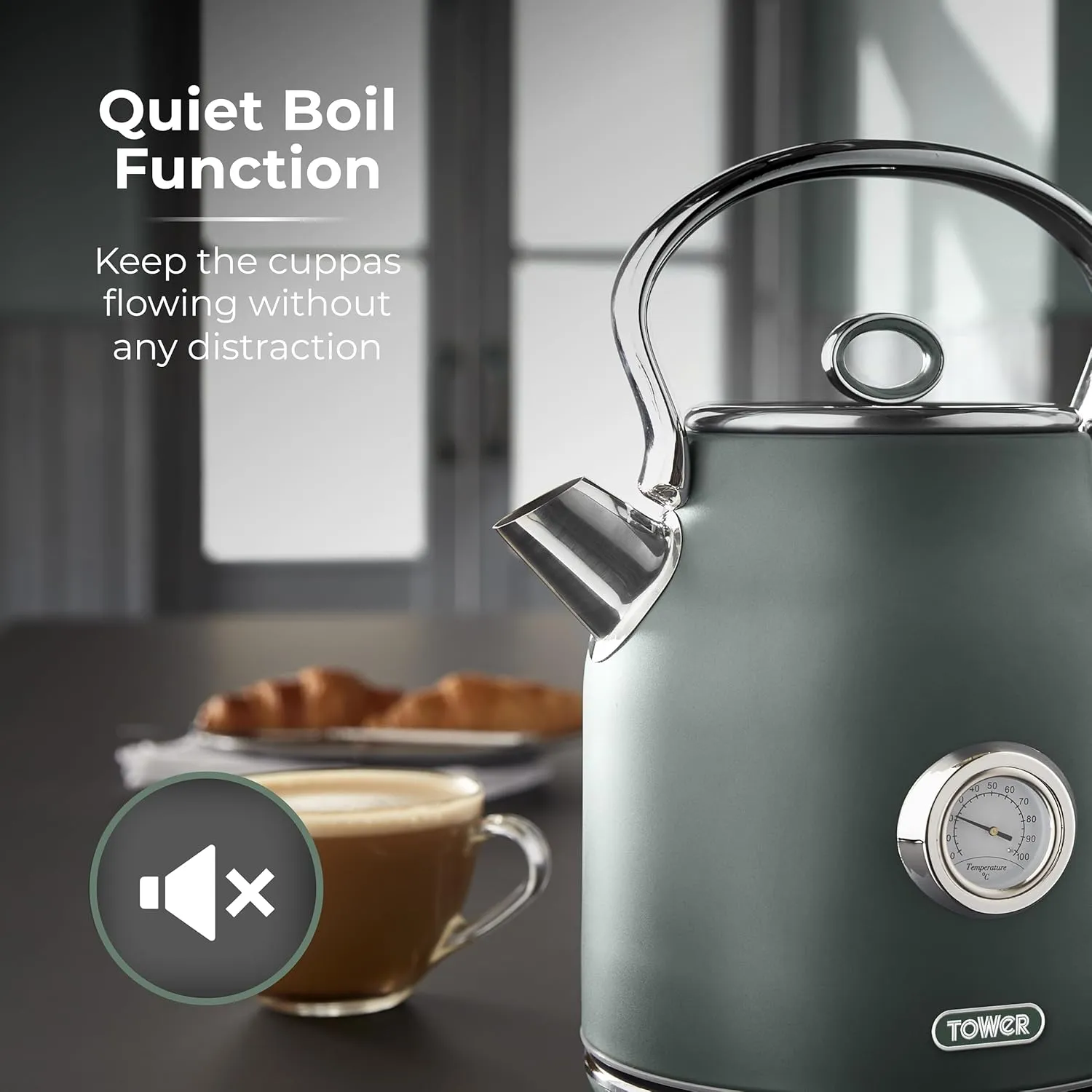 Tower Renaissance 1.7L Kettle - Forest Green