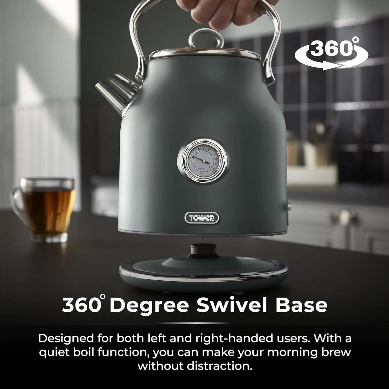 Tower Renaissance 1.7L Kettle - Forest Green