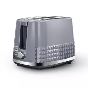 Tower Solitaire 2 Slice Toaster - Grey