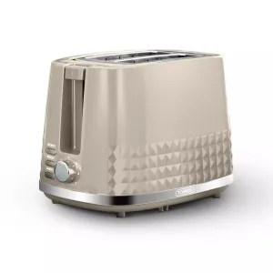 Tower Solitaire 2 Slice Toaster - Latte