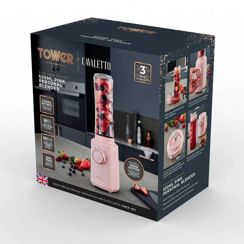 Tower T12060PNK blender 0.5 L Tabletop blender 300 W Pink