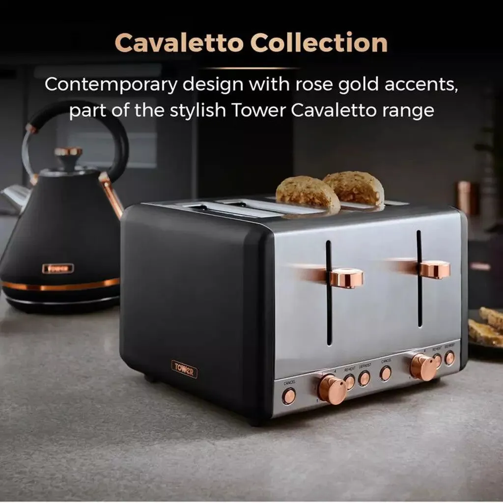 Tower T20051RG toaster 6 4 slice(s) 1800 W Black