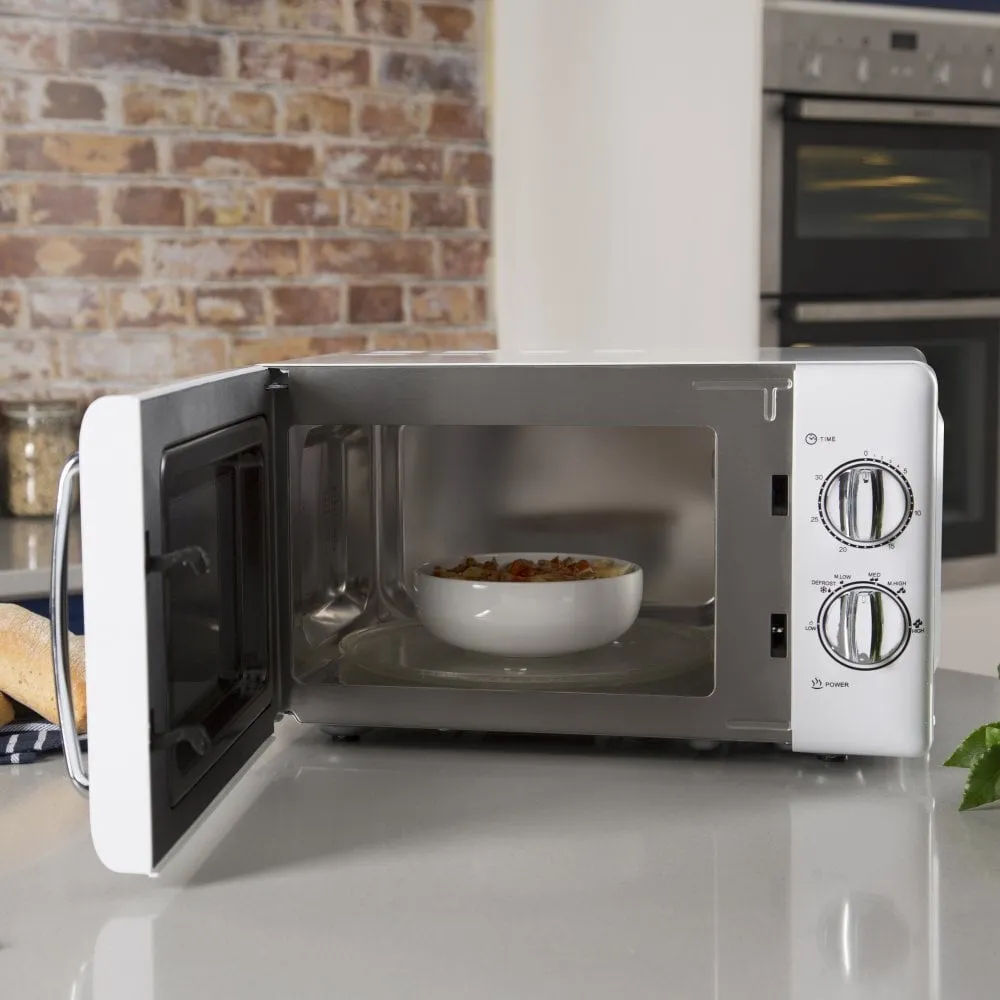 Tower T24017 microwave Stainless steel, White Solo microwave Countertop 20 L 800 W