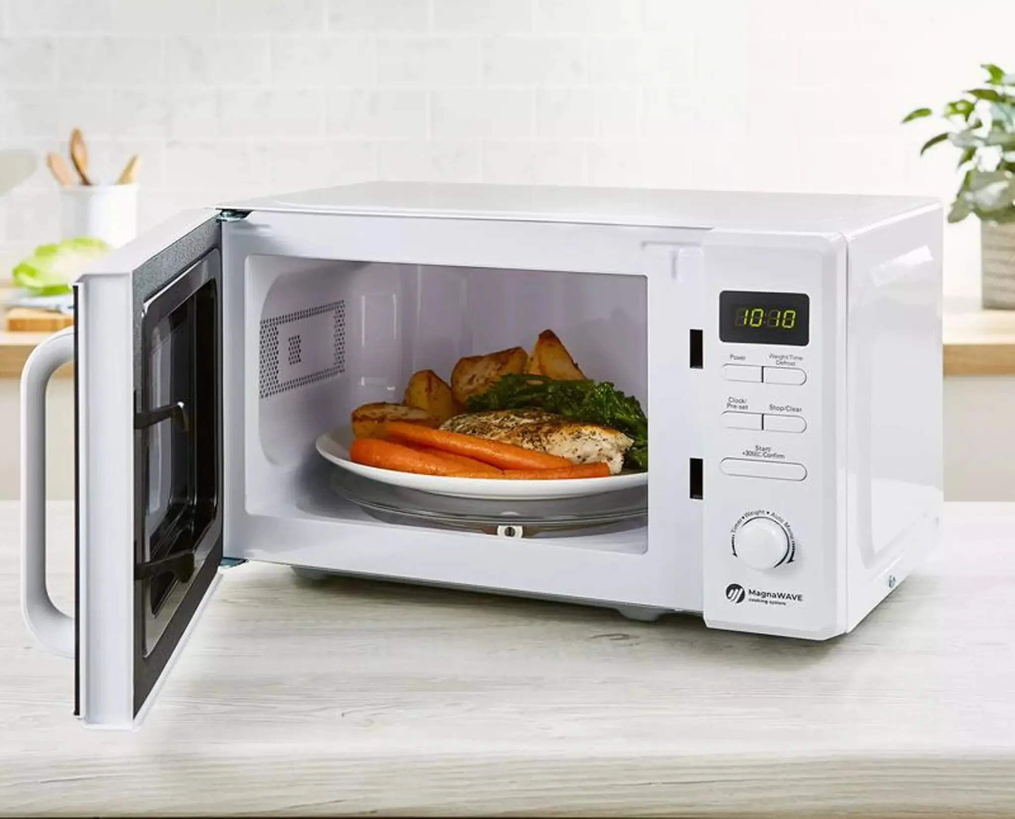 Tower T24037WHT microwave White Solo microwave Countertop 20 L 800 W