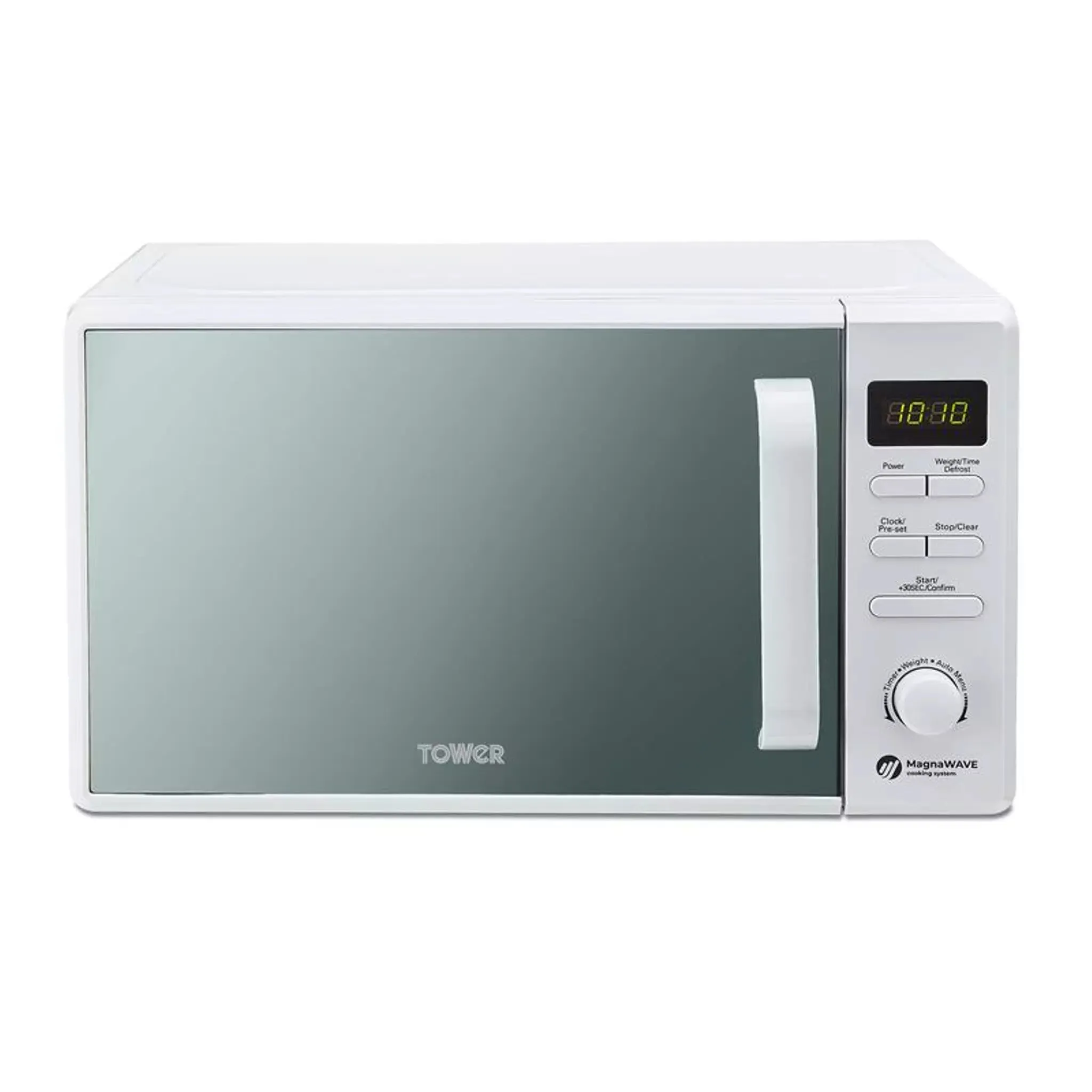 Tower T24037WHT microwave White Solo microwave Countertop 20 L 800 W