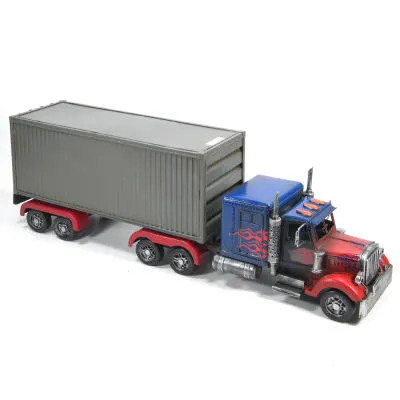 TRUCK TRAILER WITH FLAMES