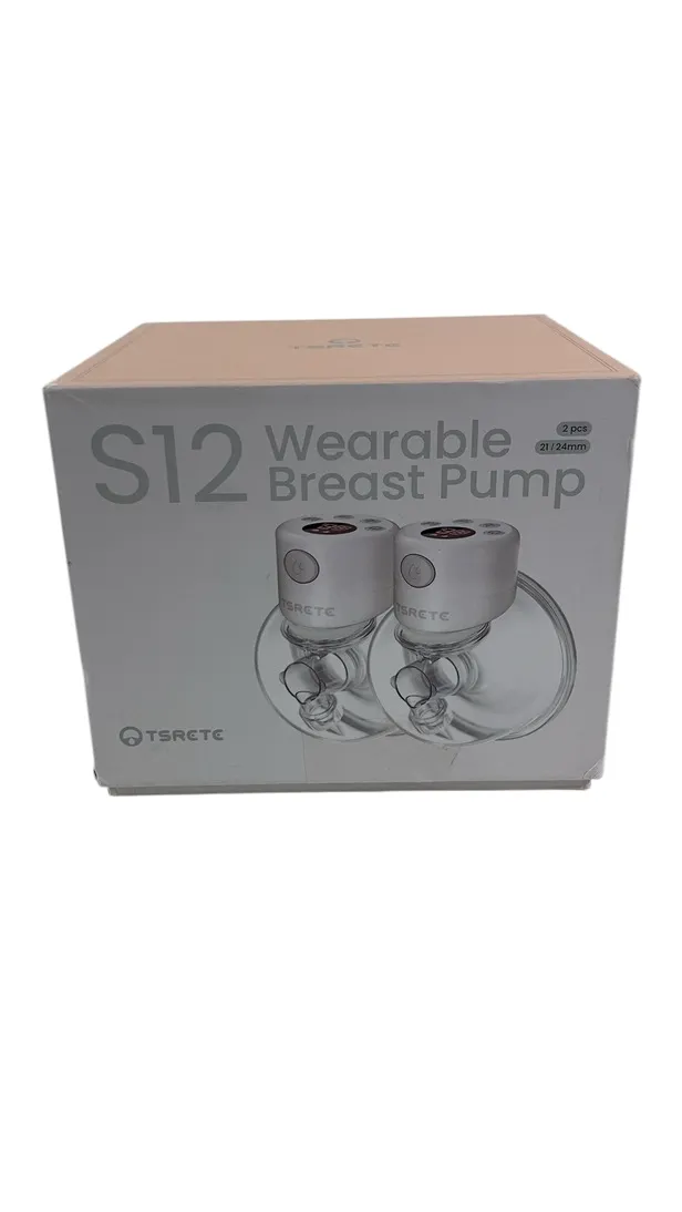 Tsrete Double Wearable Electric Breast Pump, 24mm, White