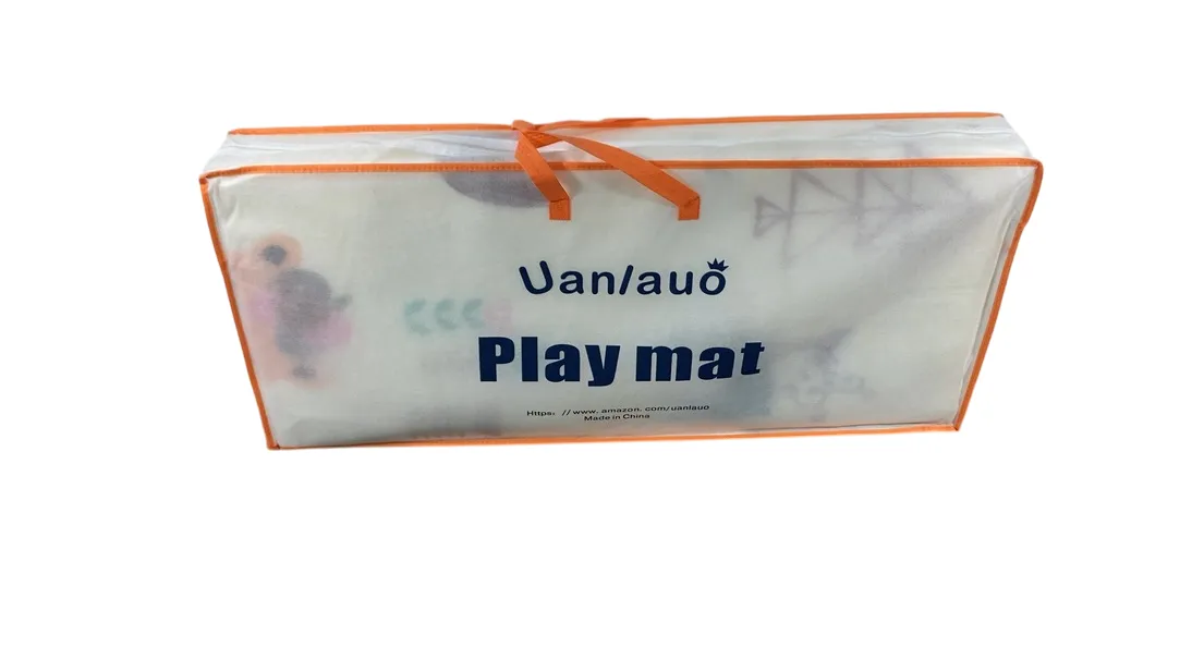 UANLAUO Foldable Baby Play Mat, Bear/Birthday, 79in x 71in