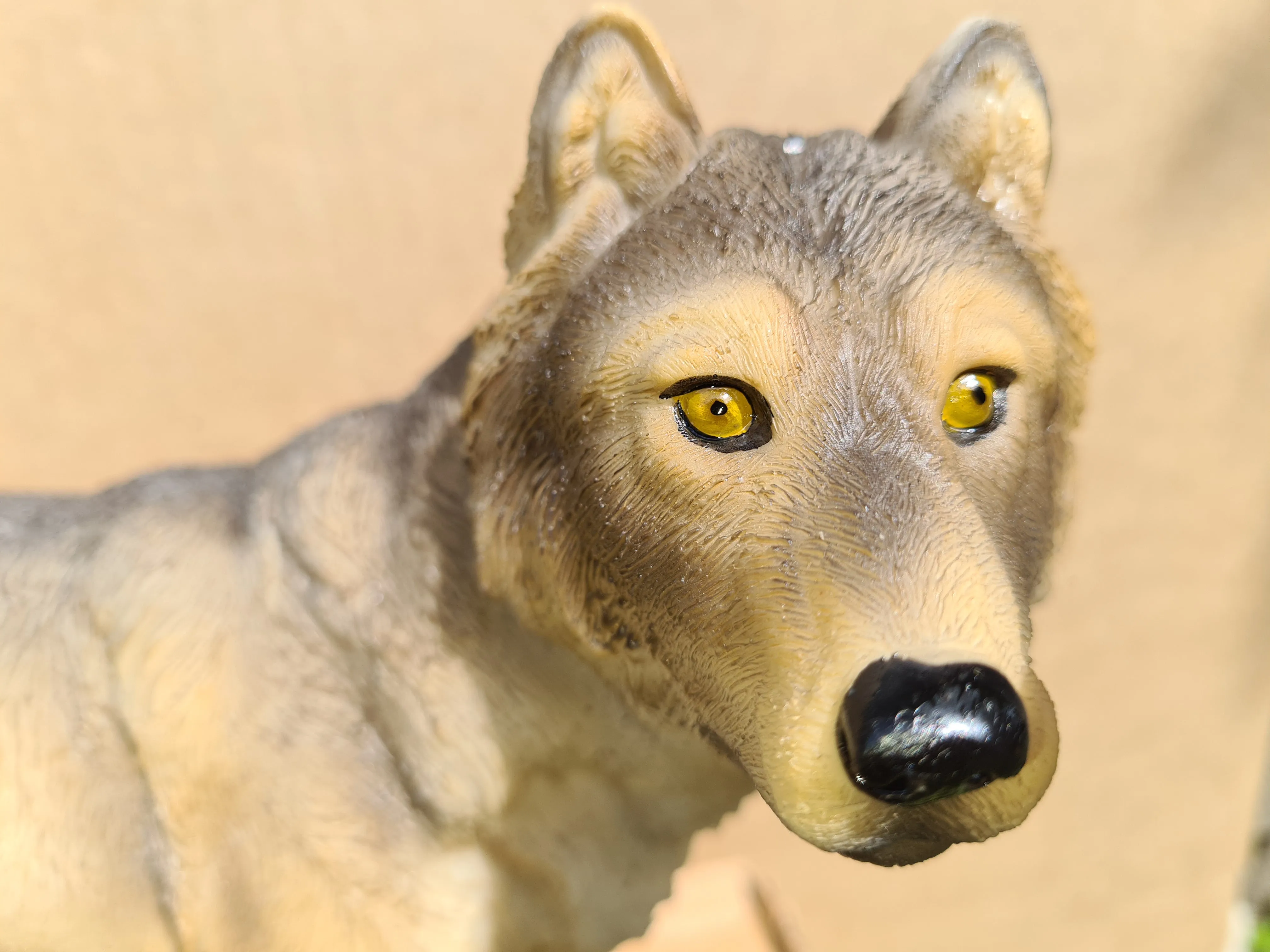 UNIQUE LARGE WOLF LAMP-made by me