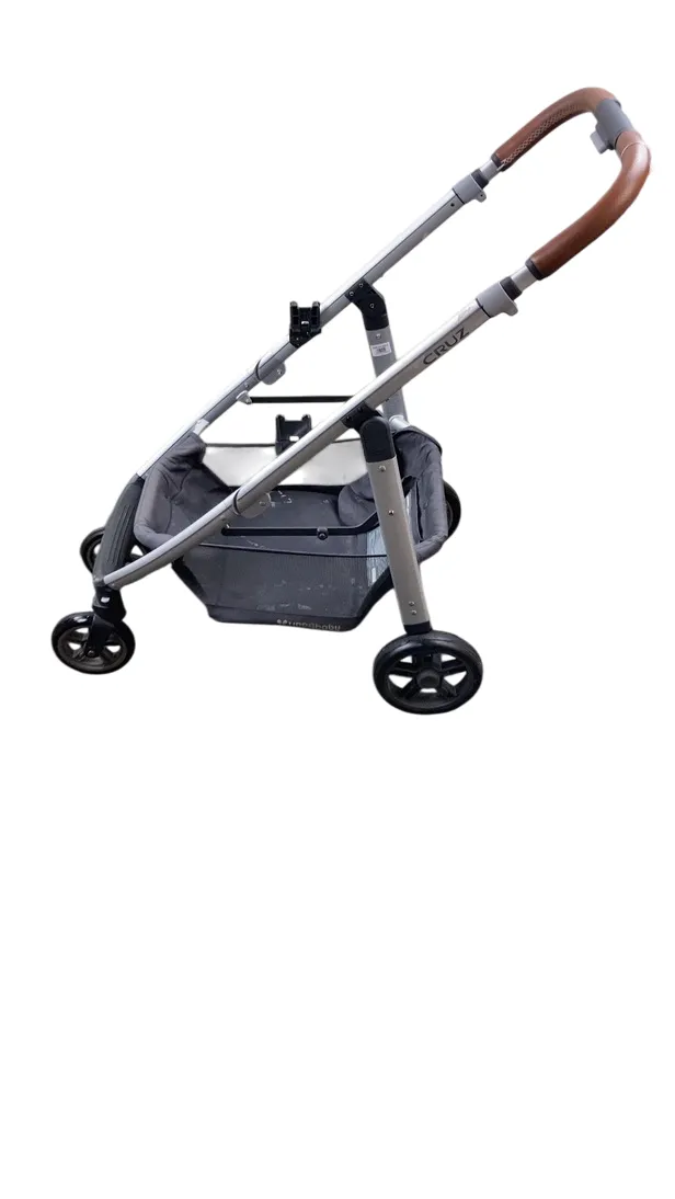 UPPAbaby CRUZ Stroller Frame, 2019, Saddle Leather, Silver