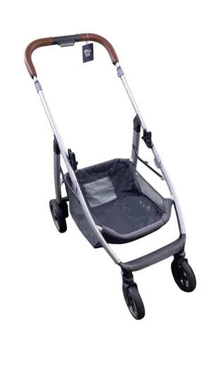 UPPAbaby CRUZ Stroller Frame, 2019, Saddle Leather, Silver