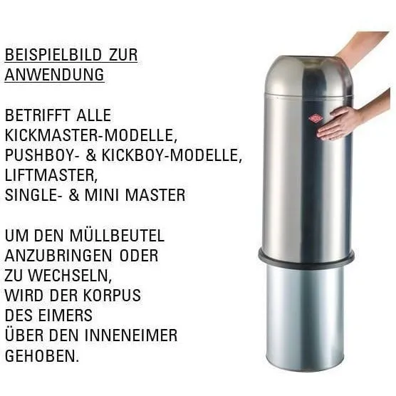 Wesco Kickmaster 33 Litres, White Matt