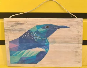 WOODEN TUI WALL ART