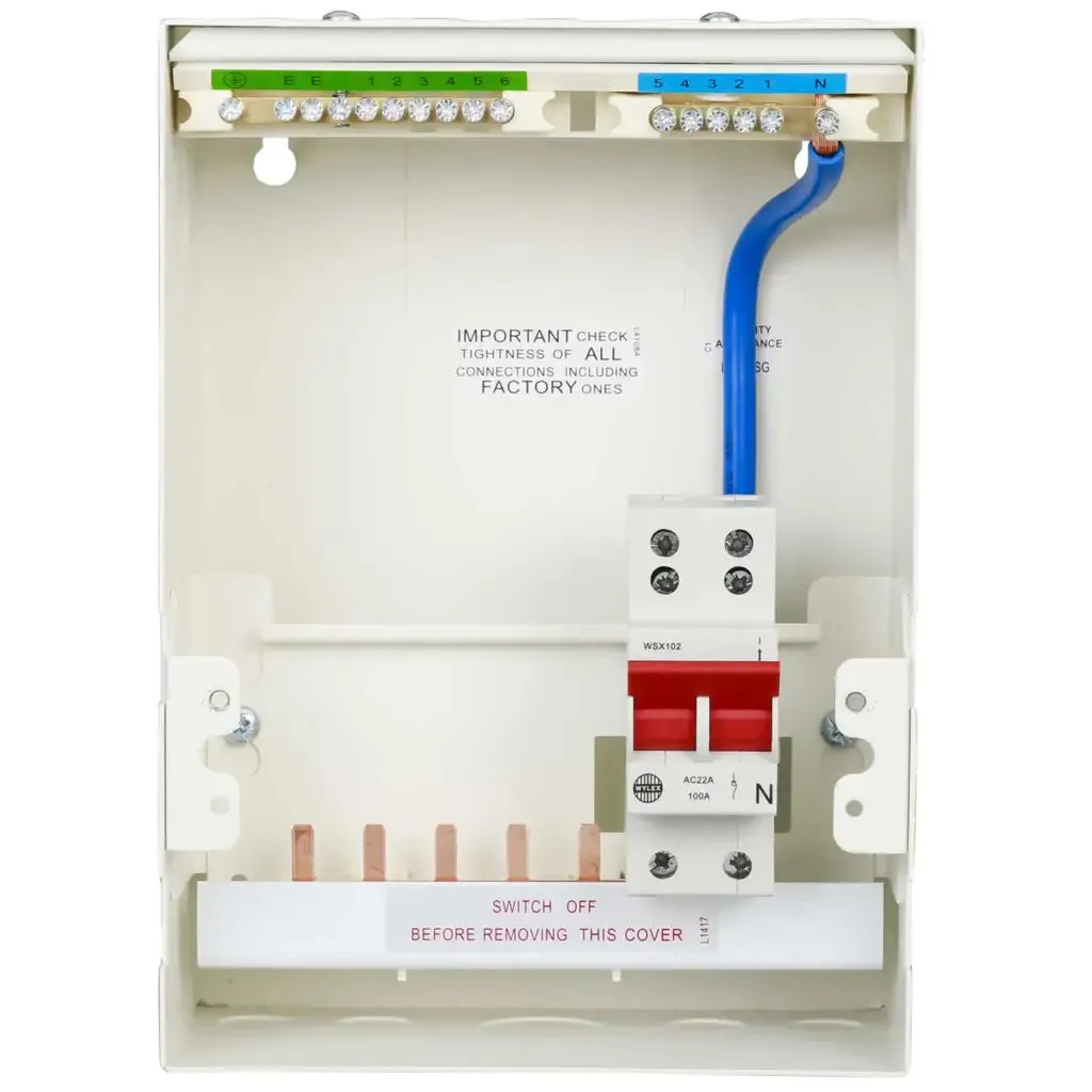 Wylex Metal 5 Way Consumer Unit 100A C/W/ SPD