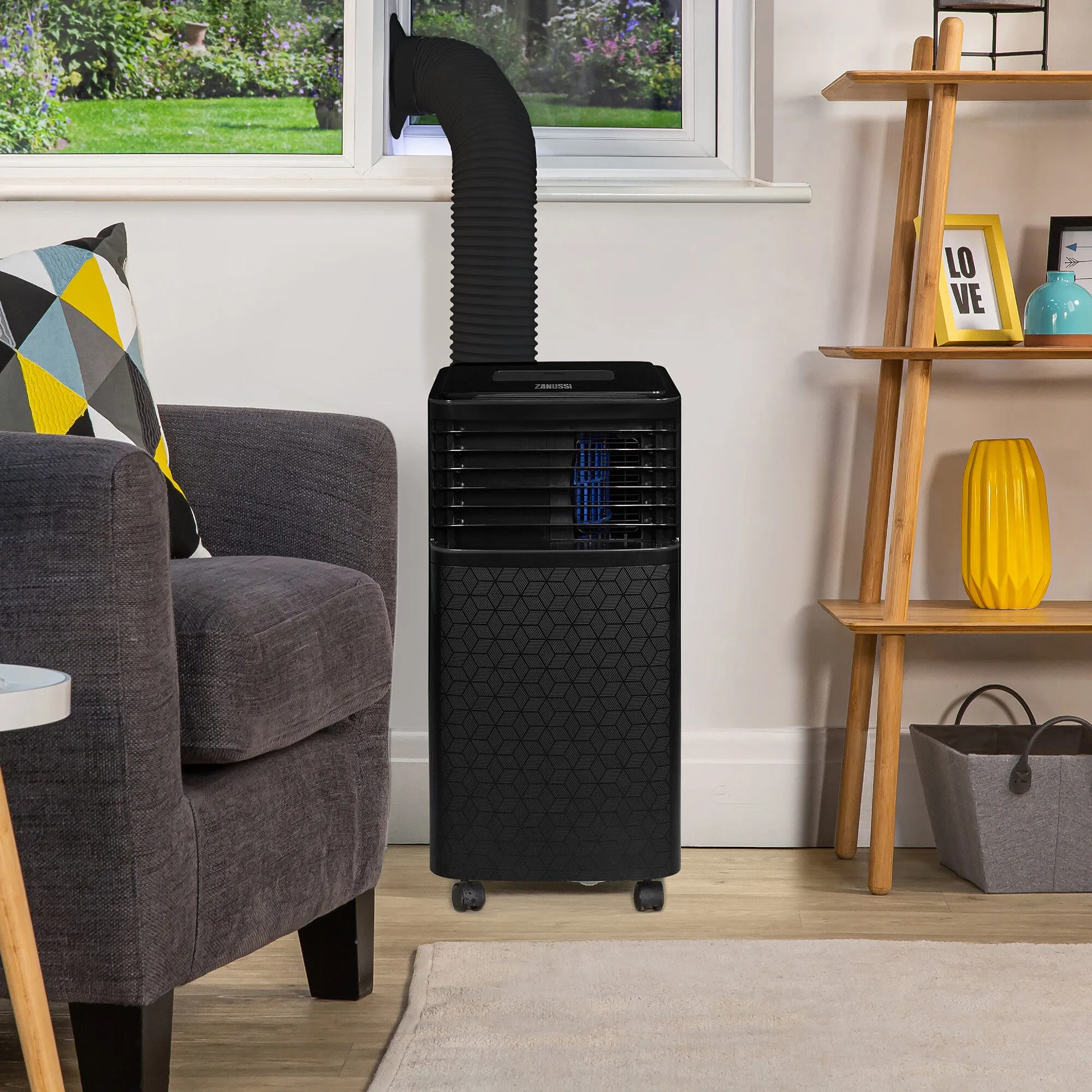 Zanussi Portable ZPAC7001B Air Conditioner, Dehumidifier & Air Cooler in Black