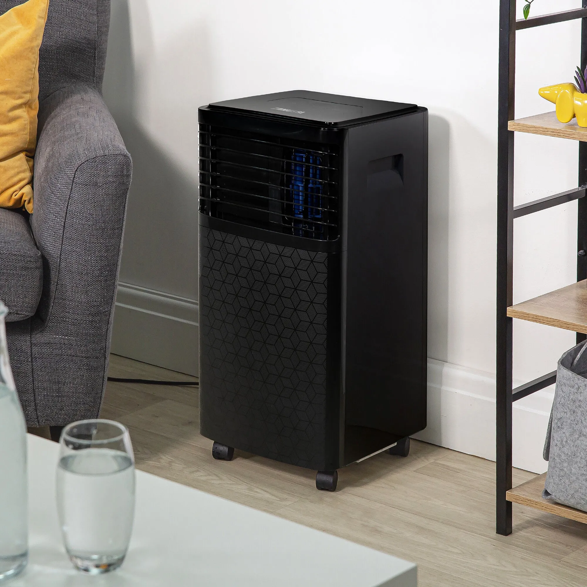 Zanussi Portable ZPAC7001B Air Conditioner, Dehumidifier & Air Cooler in Black