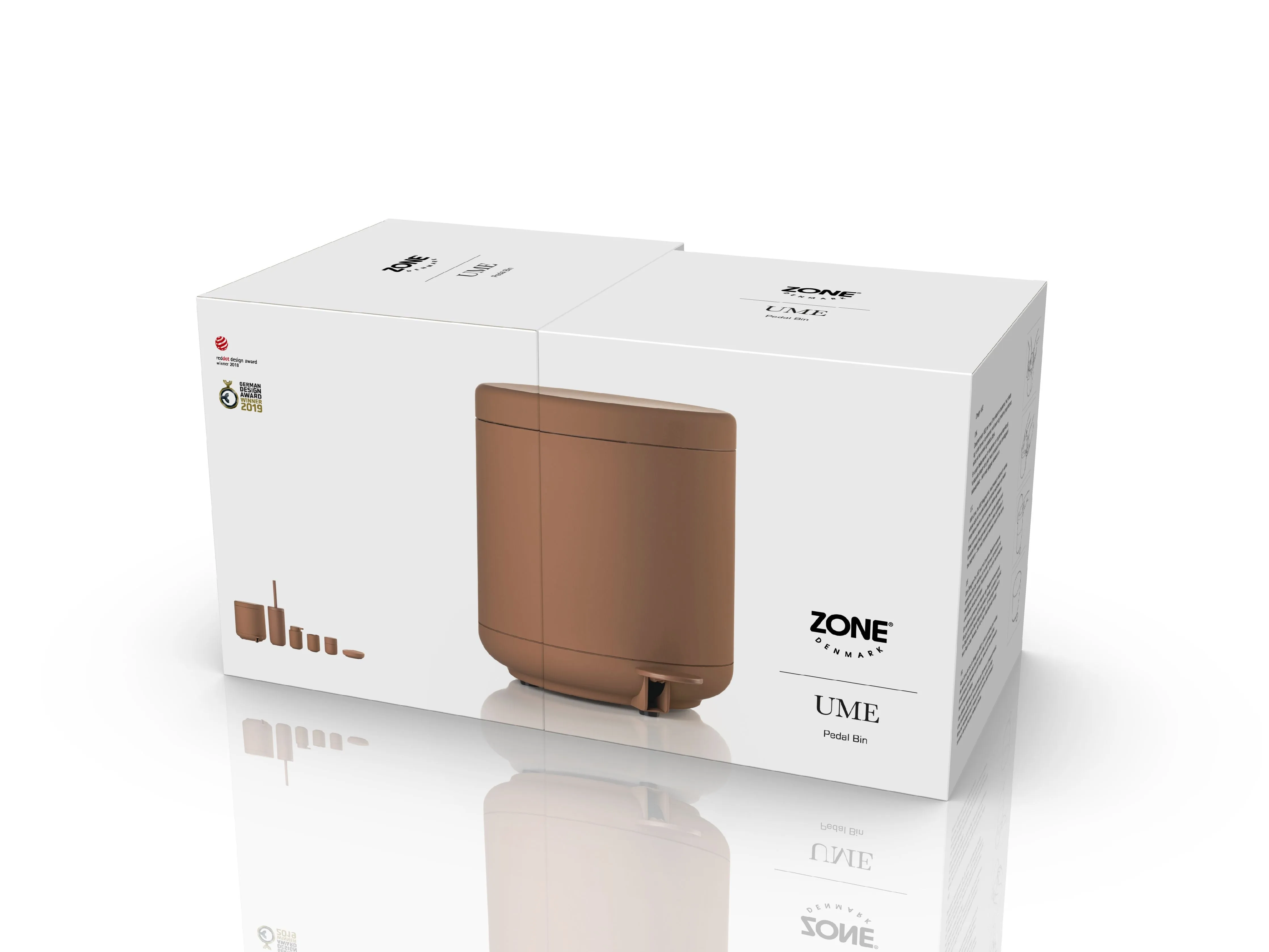 Zone Denmark Ume Pedal Bin 4 Liter, Terracotta