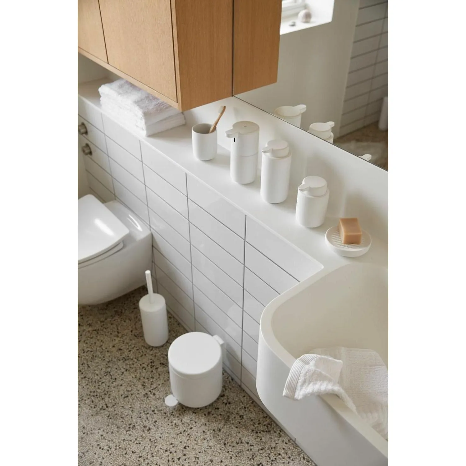 Zone Denmark Ume Pedal Bin, White
